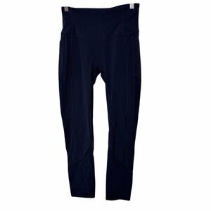 Lululemon All the Right Places Crop navy leggings size 6 LW6AMYS